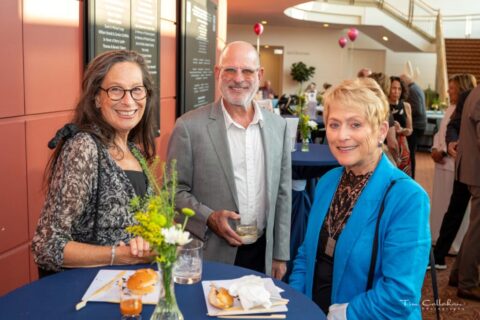 Vicki E. Pines, former CJE Board Member, and guests