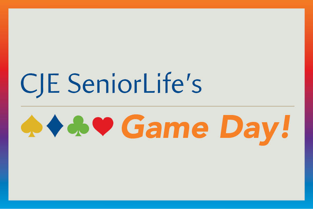 Wednesday, July 29, 2026 • 10 am – 3 pm.
You’re invited for a fun, mission-driven event supporting CJE SeniorLife’s programs and services for older adults. Enjoy lunch in the perfect setting while playing your favorite game.